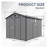 8x10 FT Outdoor Storage Shed - Lockable Resin Garden Tool Shed with Window & Floor, Heavy-Duty Plastic Utility Building for Backyard