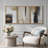 Grunge Abstract Paint Stroke Effect Tan Gray Neutral Organic Modern Pictures Framed Canvas Abstract Living Room Wall Art Painting Print-119460494-73227844