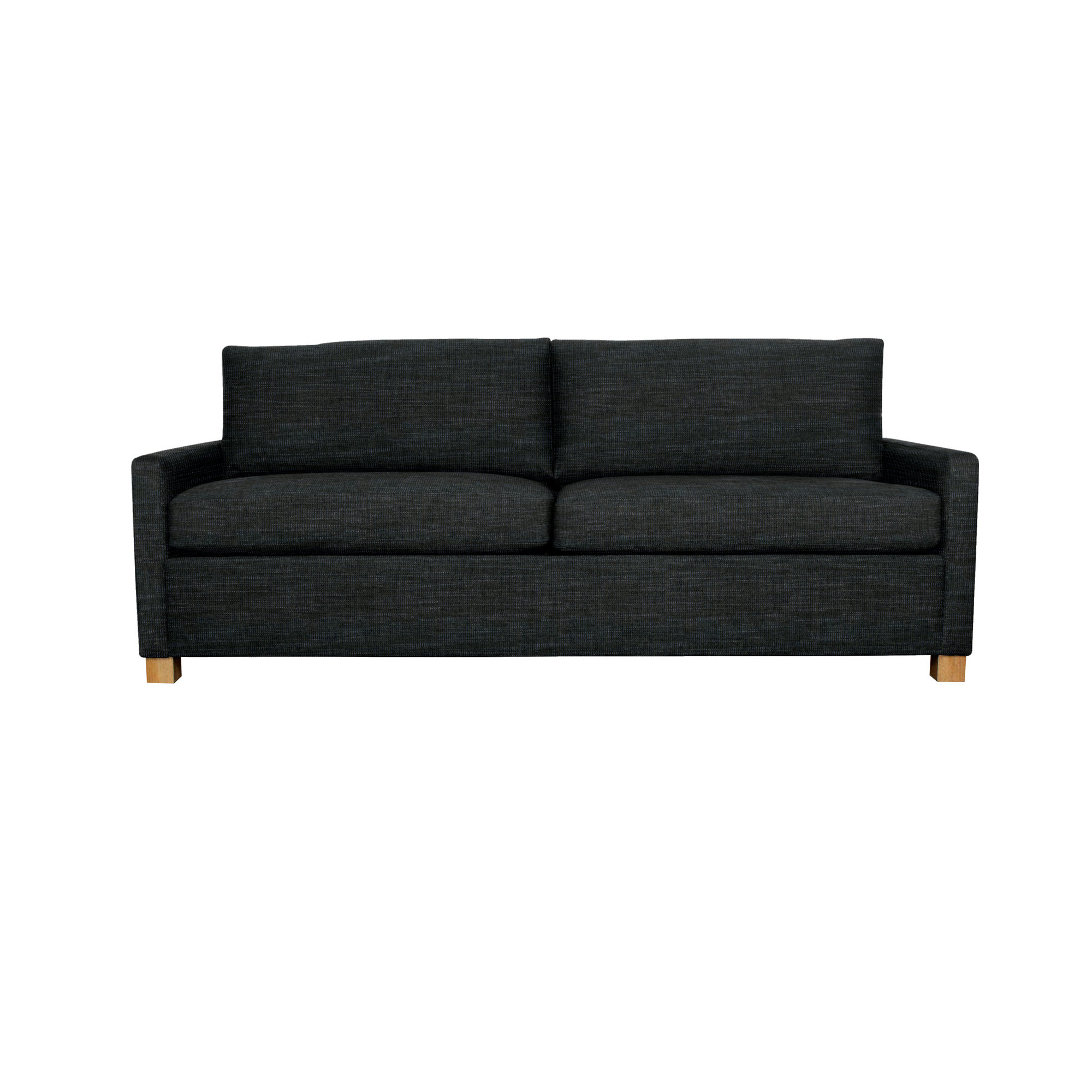 Louisa 87'' Square Arm Sofa Bed, Ridgecrest Midnight Basketweave