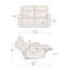 Canapé inclinable électrique en cuir véritable Zachery-733383976-733384022