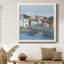 Old Coast Town II - Toile encadrée de qualité supérieure - prête à être accrochée-5011623-5011622