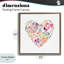 Cadre flottant Blooming Pastel Heart, design par Lanie Loreth-86006655-86006642