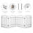 Emmalynne Manufactured Wood Free Standing Pet Gate-501147756