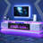 Smart Fireplace Tv Stand For 100 Inch Tvs, With Wi-fi & App Control, Multi-color Led Lights, Modern Electric Fireplace Tv Console For Living Room-850492592