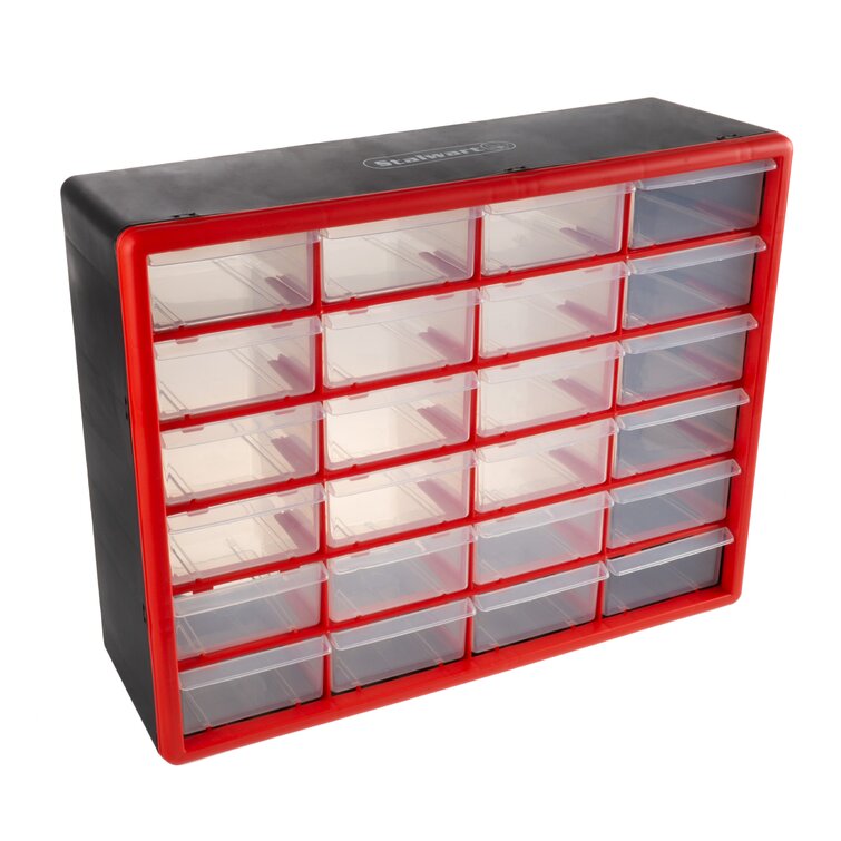 Storage Drawers-Compartment Organizer Desktop or Wall Mount Container by Stalwart - 24