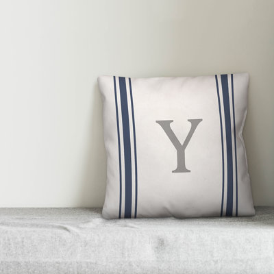 Striped Reversible Throw Pillow