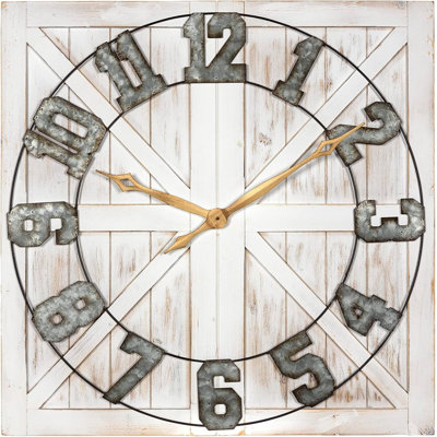 Horloge murale rustique