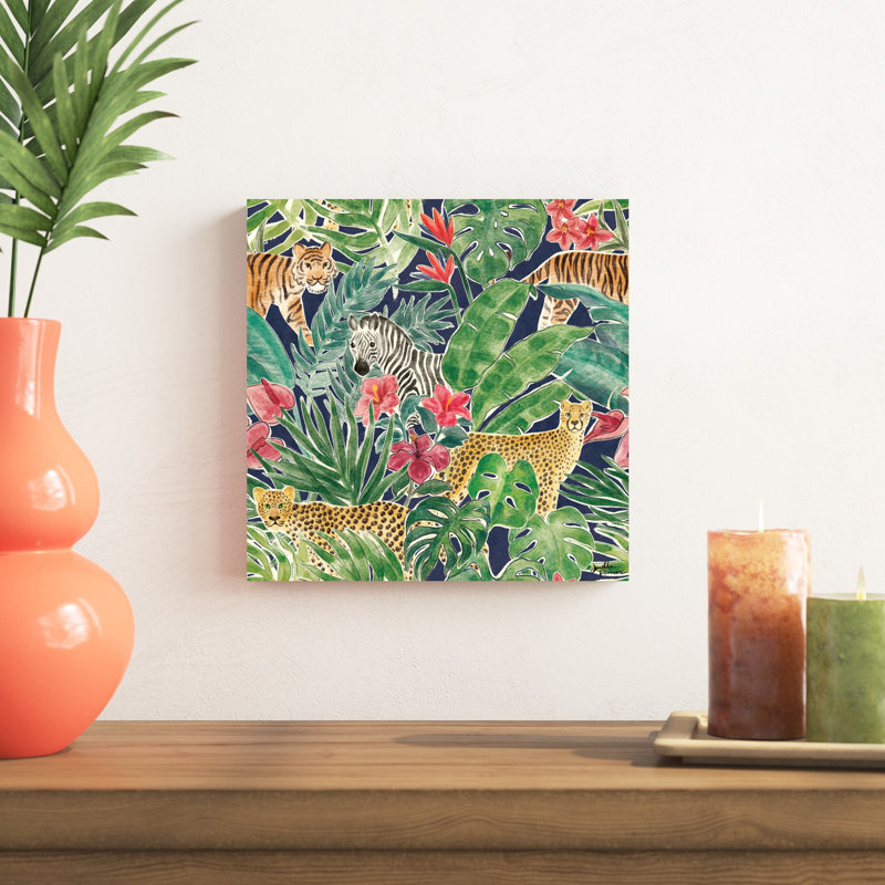 Jungle Vibes Step 01D, H 12 po x l 12 po x P 1,25 po