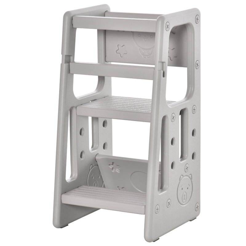 Luther 3 - Step Stool, Grey