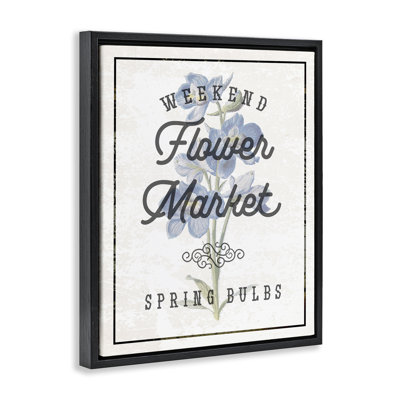 Weekend Flower Market Floating Frame, design by Lil' Rue