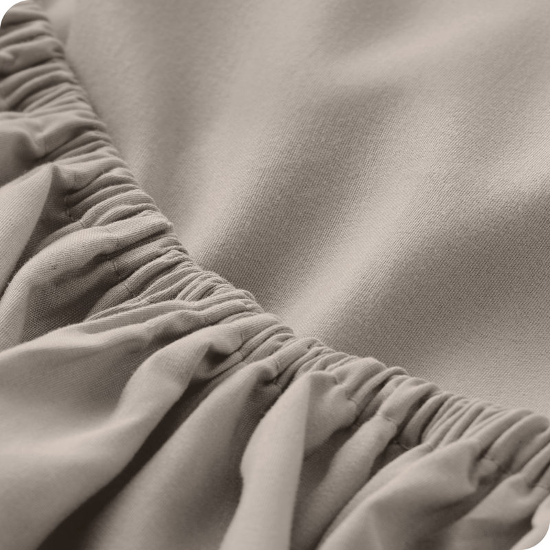 Microfiber Fitted Sheet, Twin Fitted Sheet, Khaki