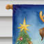 Drapeau de Noël maison de renne-112702229
