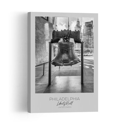 Historic Liberty Bell Contemporary Architecture City Wall Art Print
