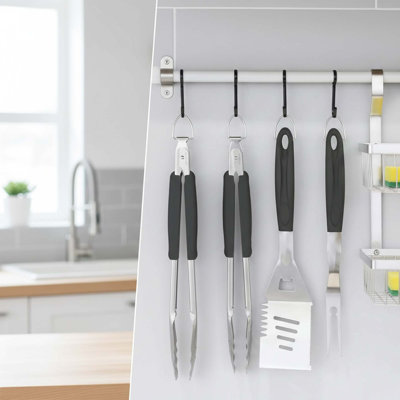 Ensemble d'outils barbecue, spatule, fourchette et pinces en acier inoxydable