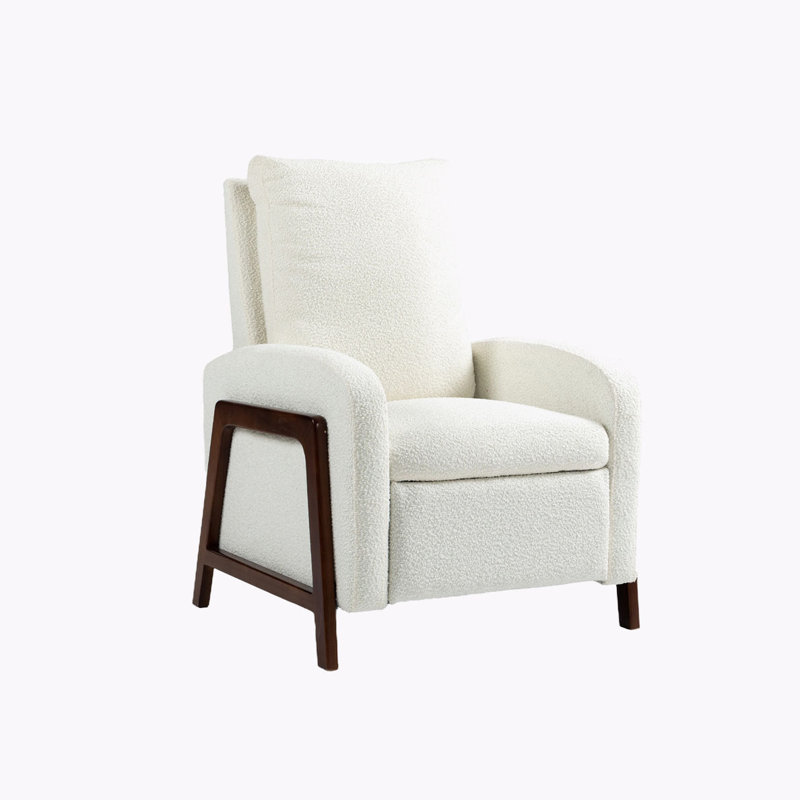 Oana Fabric Upholstered Recliner, Beige