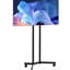 Meuble télé sur roulettes pour téléviseur de 32 à 65 pouces, moniteur portable sur roulettes, réglable en hauteur, supportant jusqu'à 88 lb, compatible universel, bureau idéal et plusieurs pièces