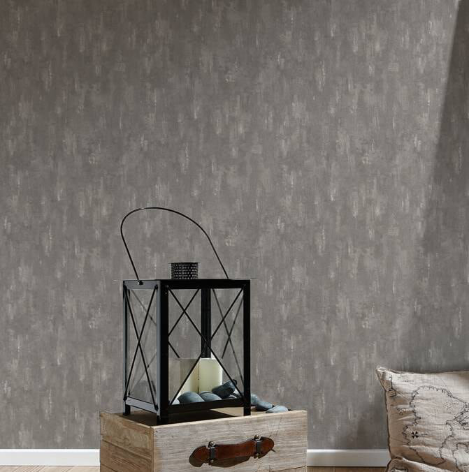 Rouleau de papier peint l 33 pi x l 21 po DecoWorld, Beige / gris