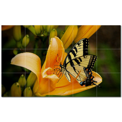 8'' x 8'' Satin Ceramic Decorative Mural