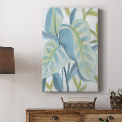 Feuilles aqua tropicales I - galerie Cavas