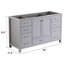 60'' Single Bathroom Vanity Base Only