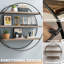 Buecker Wooden Round 2 Tier Floating Shelf Wall Mounted Display Rack