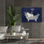 Toile épique Graffiti «Floral Bath 1 Indigo» par Courtney Prahl, 54 po x 40 po-1098237563