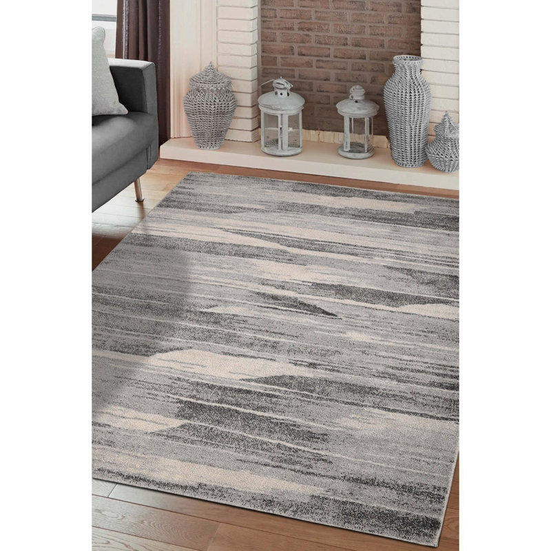 FREYA ABSTRACT GREY , Rectangle 120 x 170cm