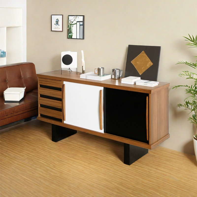 Nordic style modern multi-functional sideboard