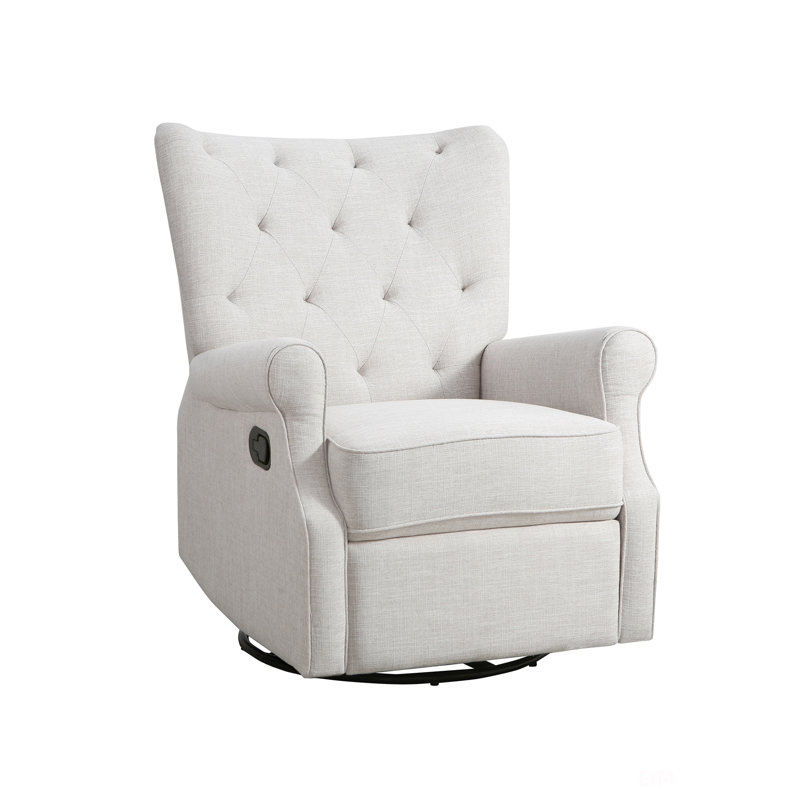 Fauteuil inclinable à oreilles en toile de lin