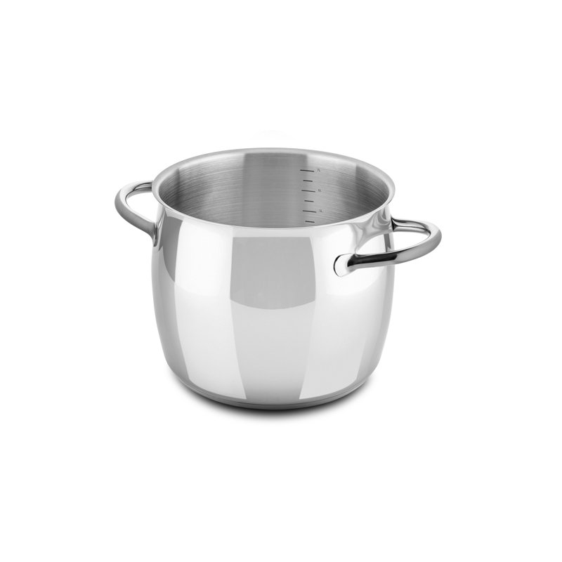 1950 Deep Pot 9.45" - 12 Pieces - Stainless Steel