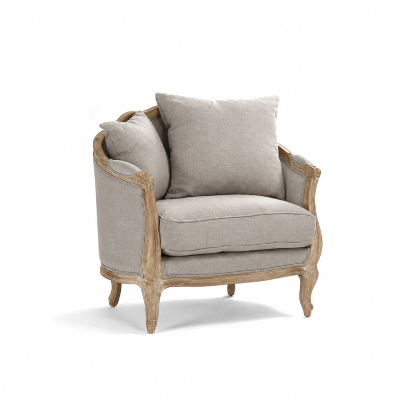Gracia Upholstered Armchair, Grey