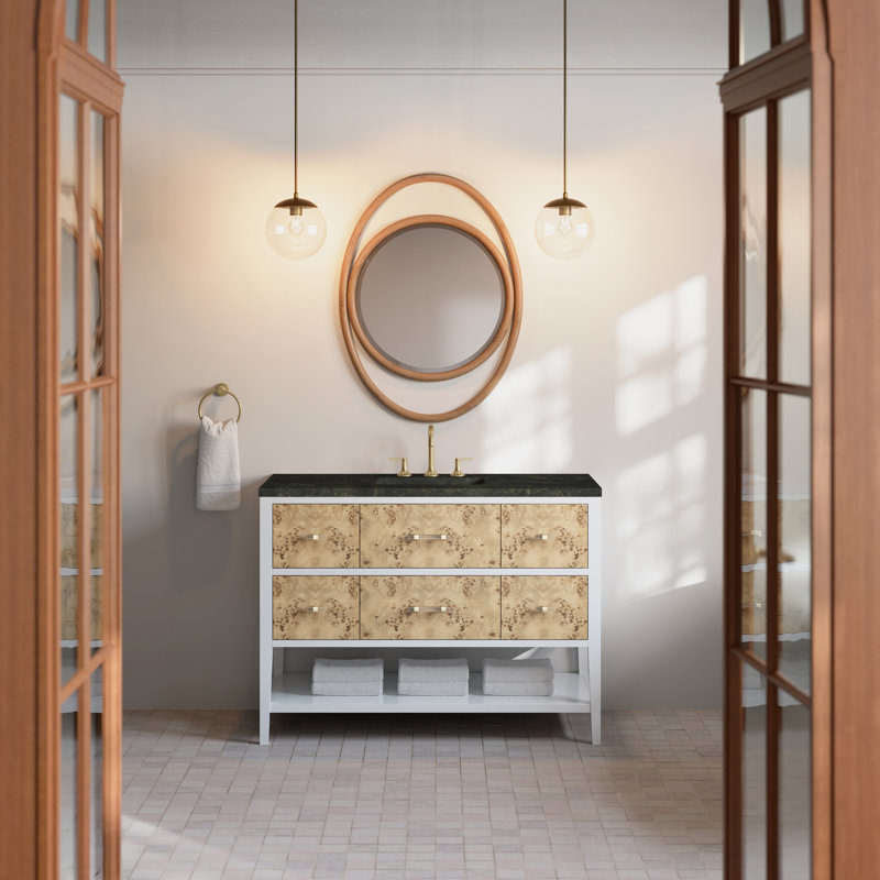 Ensemble de meuble-lavabo simple 48 po Olena, Phantome Eclos, 8 po