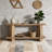 2-Tier Hallway Sofa Table Behind Couch