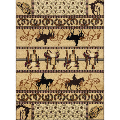 Tapis beige de 2,40 m x 0,90 m, en polypropylène pour un look luxueux, doux et