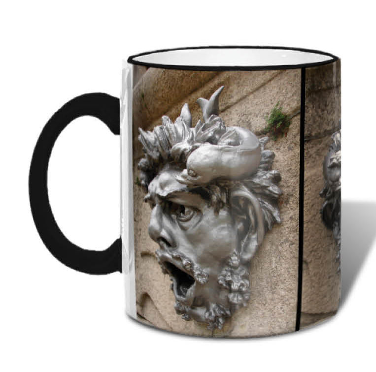 Face with Birds Coffee Mug