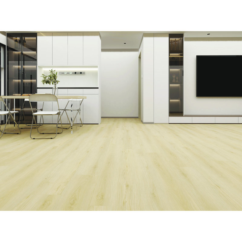 Plancher en vinyle Ecostyle SPC de 8 mm, noyau rigide imperméable, installation à verrouillage par clic, plancher aspect bois pour une utilisation à l'intérieur