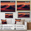 Orange, désert du Sahara, dunes de sable II - art mural désert-851458139-851458136