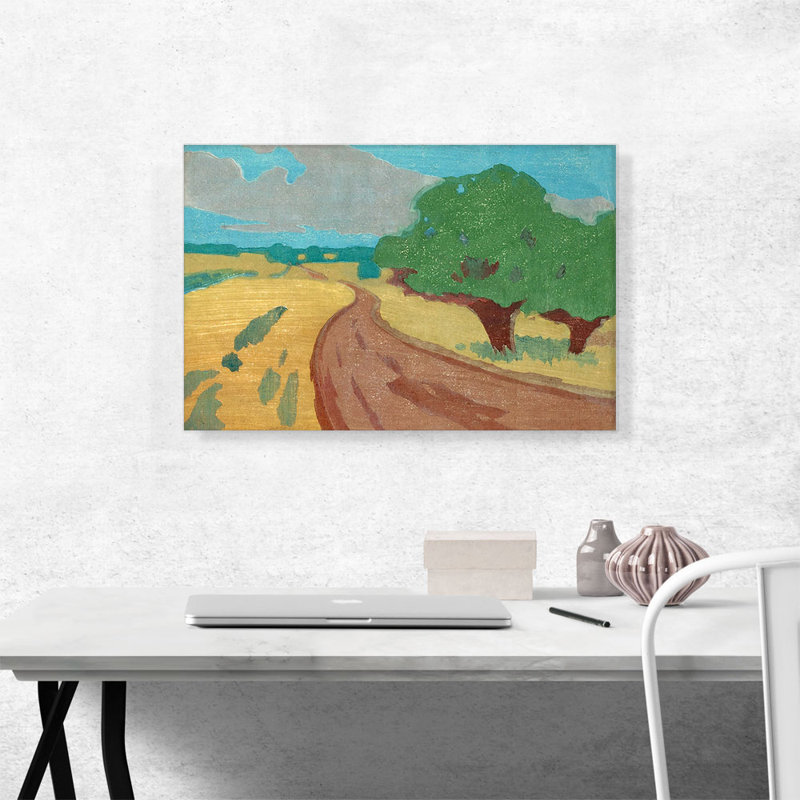 «The Argilla Road 1912» par Arthur Wesley Dow, reproduction d'art sur toile tendue, H 18 po x l 26 po x P 0,75 po