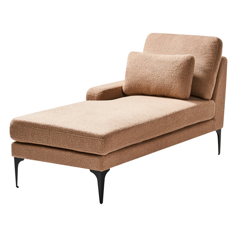 Deaveon Upholstered Chaise Lounge, Right Hand Facing, Sand Beige