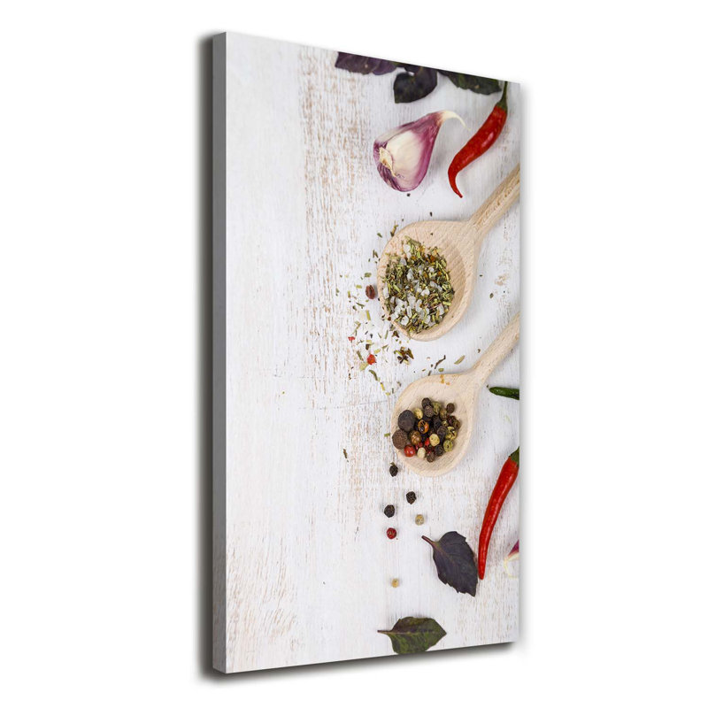 Vegetables And Spices - Wrapped Canvas Print, 140cm H x 70cm W