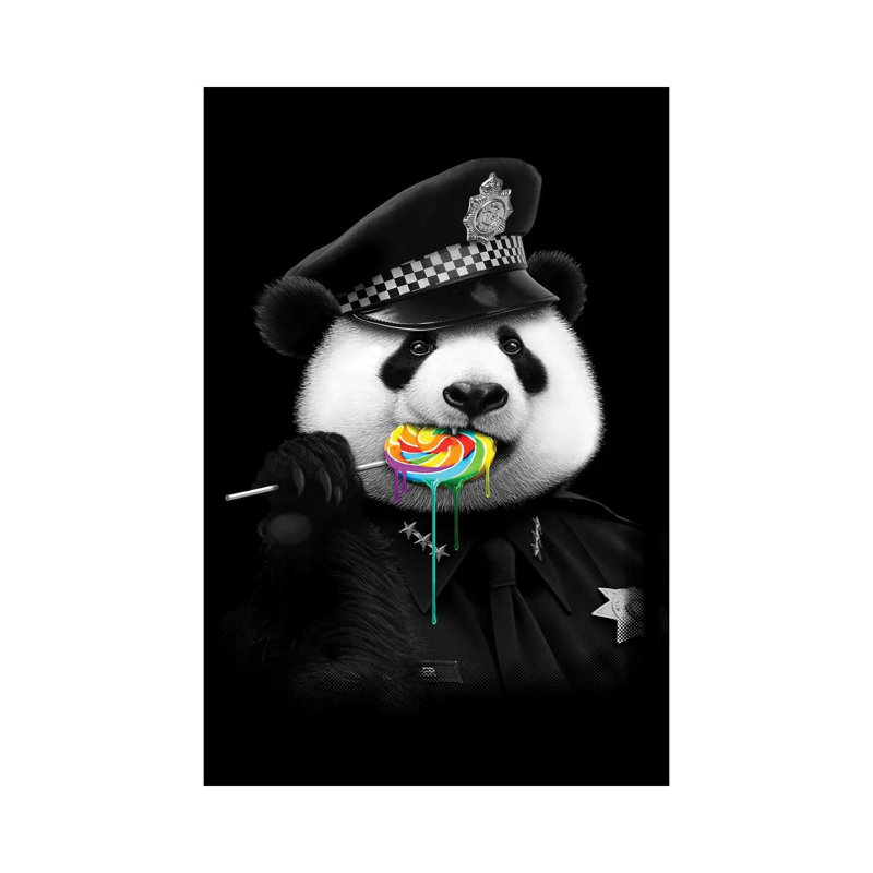 Lollypop Cop by Adam Lawless - Wrapped Canvas Gallery-Wrapped Canvas Giclée, 20.32 cm H x 30.48 cm W