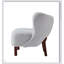 Chaise d'appoint confortable et élégante pour le salon, parfaite pour la détente et la décoration