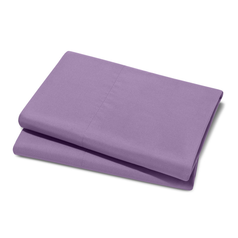 Microfiber Pillowcase Set Envelope Closure, Lavender, Standard Pillow Case