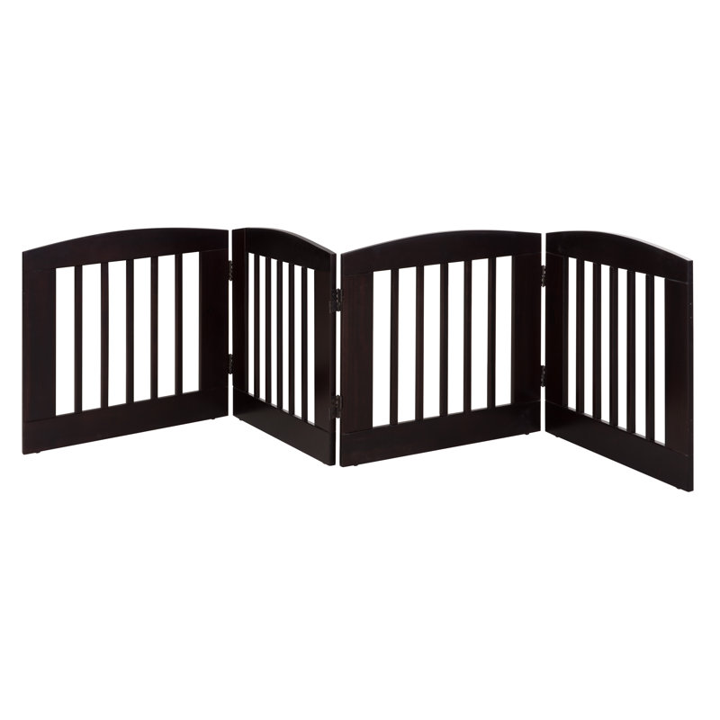Barrière pour animaux Daniella, Moyen (H 24 po x L 96 po x L 0,75 po), Cappuccino
