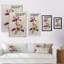 Aquarelle Iris fleur rose - décoration murale traditionnelle sur toile-71961778-71961787