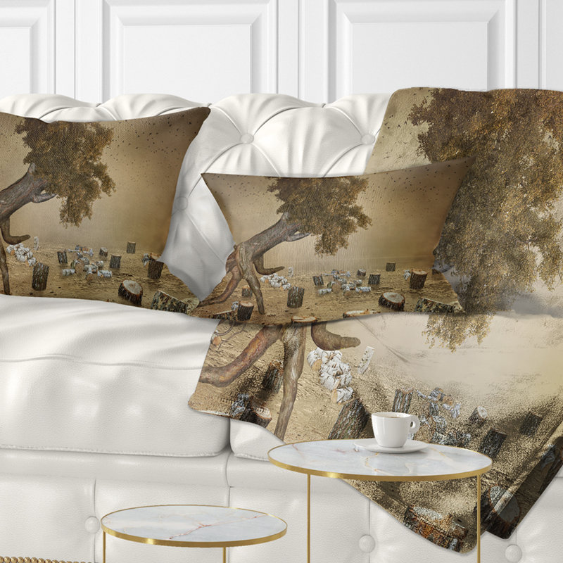 Coussin lombaire abstrait