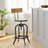 Oswalt Swivel Adjustable Height Counter Stool with Metal Frame