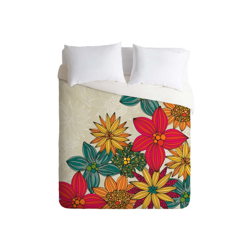 Valentina Ramos Traditional Floral Duvet Cover, Queen Duvet Cover