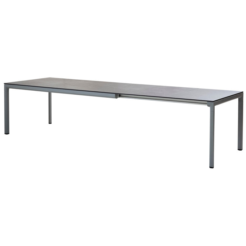 Drop Outdoor Dining Table, Black, Lava Gray