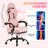 High-Back Adjustable Video Gaming Chair Ergonomic PC & Racing Game Chair with Footrest-419103348